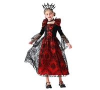 MaNMaNing Déguisement Enfant Sorcier Magicien Robe Médiévale pour Halloween Carnaval Cosplay Vampire Et Sorcière Tenue Longue pour Fille Et Garçon Déguisement Médiéval Enfant