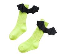 MaNMaNing Deguisement Halloween Accessoire Chaussettes Ailes Démon Mi Hautes Pile Confortables Deguisement Enfant Halloween