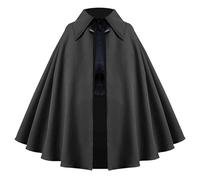 MaNMaNing Déguisement Halloween Cape Courte Médiévale Cosplay Gothique Scène Déguisement Élégant pour Fête