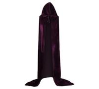 MaNMaNing Déguisement Halloween Cape Sinistre Sorcière Velours Style Faucheuse Prince Princesse Déguisement Effrayant en Stock