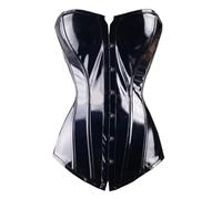 MaNMaNing Déguisement Halloween Corset Cour Ceinture De Soutien Ventre Six Boucles Cuir Brillant Déguisement Gainant Élégant
