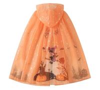 MaNMaNing Déguisement Halloween Enfant Cape À Capuche Cosplay Sorcière Style Cour Élégant Déguisement Rôle Fée pour Fête