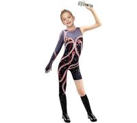 MaNMaNing Déguisement Halloween Enfant Combinaison À Paillettes Concert Style Serpent Déguisement Cosplay Brillant pour Enfant