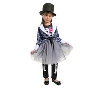 MaNMaNing Déguisement Halloween Enfant Costume Squelette Effrayant Fête Rôle Scène Cosplay Déguisement Mort Élégant pour Enfant