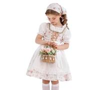 MaNMaNing Déguisement Halloween Enfant Dirndl Oktoberfest Style Champêtre Déguisement Robe Traditionnel Allemand
