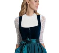 MaNMaNing Déguisement Halloween Femme Chemise Dirndl Bavaroise Dentelle Fleur Traditionnel Oktoberfest Déguisement Haut Élégant Allemand
