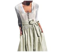MaNMaNing Déguisement Halloween Femme Dirndl Oktoberfest Traditionnel Allemand Fête De La Bière Déguisement Robe Scène Élégant
