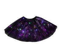 MaNMaNing Deguisement Halloween Fille Jupe Tutu Tulle Lumières LED Araignée Phosphorescente pour Danse Fête Deguisement Fille
