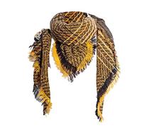 MaNMaNing Écharpe Carreaux Femme Automne Hiver Franges Chaud Doux Épais Pratique Voyage