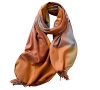 MaNMaNing Écharpe Longue Femme Automne Hiver Carreaux Épais Châle Élégant Couleur Classique