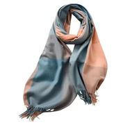 MaNMaNing Écharpe Longue Femme Automne Hiver Carreaux Épais Châle Élégant Couleur Classique