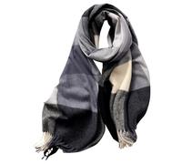 MaNMaNing Écharpe Longue Femme Automne Hiver Carreaux Épais Châle Élégant Couleur Classique