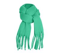 MaNMaNing Écharpe Longue Femme Automne Hiver Couleur Unie Franges Épais Châle Confortable