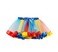 MaNMaNing Enfants Filles Ballet Jupes Costume Party Arc-en- Tutu De Danse Classique Combinaison Orange Halloween Costume Fille Déguisement Princesse Fille pour Fête Anniversaire Noël Carnaval