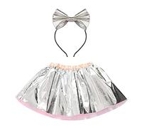 MaNMaNing Enfants Filles Ballet Jupes Costume Party Arc Tutu De Danse Classique Jupe Blanche Jupe Danse Latine Rétro Accessoire Deguisement Fille 10 Ans