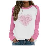 MaNMaNing Femme Sweat Saint-Valentin Pull A Capuche Femme Sweat Sport Valentines Day Veste Polaire Grande Taille Pull Plaid Stitch Cadeau pour Saint Valentin Capuche