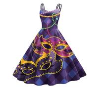 MaNMaNing Femmes sans Manches Longueur Genou Rétro Une Ligne Jupe Noire Femme Tutu Rose Adulte Costume Carnaval Femme Deguisement Carnaval Venise