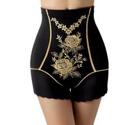 MaNMaNing Gaine Ventre Plat Culotte Taille Haute sans Coutures avec Broderie Florale Remontée des Fesses Respirante Et Sculptante Corset Femme Amincissant