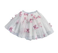 MaNMaNing Jupe Tutu avec décor Papillon pour Fille déguisement Carnaval fête Danse Ballet Tulle Bouffant Jupe féerique Costume Enfant fête Danse créative Loisir Princesse Style aérien
