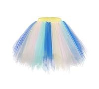MaNMaNing Jupe Tutu colorée pour Fille déguisement Carnaval fête Danse Ballet Tulle Bouffant Jupe Courte Costume Enfant fête Danse créative Loisir Princesse été