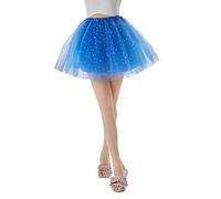 MaNMaNing Jupe Tutu Ligne A Scintillante pour Femmes, De Jupe Paillette Danse Classique Femme Mini Noire Rétro Accessoire Élégante Formelle Jupes