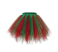 MaNMaNing Jupe Tutu Multicolore pour Fille déguisement Carnaval fête Danse Ballet Tulle Bouffant Jupe légère Costume Enfant fête Danse créative Loisir Princesse Court