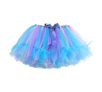 MaNMaNing Jupe Tutu Multicolore pour Fille déguisement Carnaval fête Danse Ballet Tulle Bouffant Jupe Color Bloc Costume Enfant fête Danse créative Loisir Princesse Style Vif
