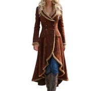 MaNMaNing Manteau denim long style western doublure polaire hiver chaud mode décontracté trench élégant confortable froid