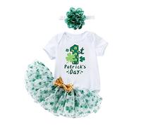 MaNMaNing Nouveau-Né Infantile Bébé Filles Coton Imprimé St. Tutu Robe De Ballet Accessoire Rose Deguisement Disco Fille Princesse Costume Vêtements De Fête Néon pour Filles