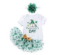 MaNMaNing Nouveau-Né Infantile Bébé Filles Coton Imprimé St. Tutu Robe De Ballet Accessoire Rose Deguisement Disco Fille Princesse Costume Vêtements De Fête Néon pour Filles