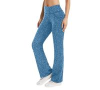 MaNMaNing Pantalon de Yoga Décontracté Taille Haute pour Femmes en Tissu Élastique et Doux pour Une Tenue Confy et Élégante au Quotidien