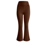 MaNMaNing Pantalon de Yoga Décontracté Taille Haute pour Filles en Tissu Élastique et Doux pour Une Silhouette Mise en Valeur Lors des Activités Quotidiennes