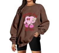 MaNMaNing Pull A Capuche Femme Sweatshirt Saint Valentin Sweet Femme Sweat Saint-Valentin Pull Saint Valentin Mode Amour Sweat Couverture A Capuche Valentines Day Blanc