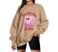 MaNMaNing Pull A Capuche Femme Sweatshirt Saint Valentin Sweet Femme Sweat Saint-Valentin Pull Saint Valentin Mode Amour Sweat Couverture A Capuche Valentines Day Blanc