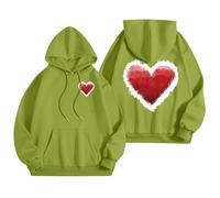 MaNMaNing Pull Capuche Femme Pull Plaid Polaire Femme Hiver Chaud Valentines Day Veste Grande Taille Cadeaux Saint Valentin Cadeau Homme Original Sweat Capuche Plaid Personnalisé