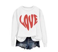 MaNMaNing Pull Chaud Femme Pull Femme Chaud Plaid Sweatshirt Saint Valentin Blanc Tunique Cadeau Soeur A Capuche Poncho Polaire Sweat Polaire Stitch