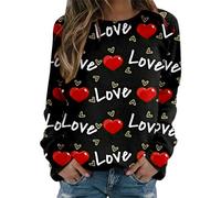 MaNMaNing Pull Femme Chaud Femme Sweat Saint-Valentin Plaid Saint Valentin Pull Rose Chic Saint Valentin Homme Hiver Sweet Plaid Vêtements Sweatshirt Amour