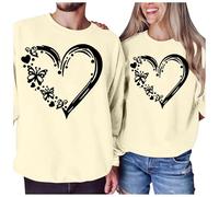 MaNMaNing Pull Femme Chaud Sweat Shirt Femme Pull Chic Et Elegant Saint Valentin sous Blanc Cadeau Personnalisé Homme Oversize Chaud Hiver Sweat Oversize