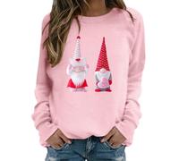 MaNMaNing Pull Femme Hiver Femme Sweat Saint-Valentin Pull Chaud Hiver Sweatshirt Saint Valentin Noir Stitch St Valentin pour Sweat Shirt Poncho Polaire Plaid Poncho