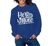 MaNMaNing Pull Femme Pull Femme Chaud Plaid Sweatshirt Saint Valentin Sportswear Stitch Cadeau St Valentin Sweat Shirt Capuche Sweat Oversize Valentines Day Mode