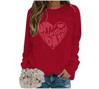 MaNMaNing Pull Oversize Femme Pull A Capuche Femme Sweet Saint Valentin Grande Taille Rose Meilleure Amie Cadeau Chaud Sweat A Capuche Oversize Amour