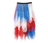 MaNMaNing Robe De Mariée À Ourlet Asymétrique, Jupon Long, Jupe Femme Jupe Courte Femme Danse Orientale Deguisement Carnaval Maquillage Carnaval