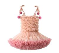 MaNMaNing Robe Tutu en Maille pour Bébé Fille, sans Manches, Jupe en Tulle Fille Robe De Danse Tutu Noir Classique Ballet Pettiskirt Sequins Party Dance