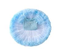 MaNMaNing Robe Tutu Gabon pour Enfant déguisement Carnaval fête Danse Ballet Tulle Bouffant Robe Simple Costume Enfant fête Danse créative Loisir Style Africain
