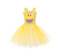 MaNMaNing Robe Tutu Poussin pour Fille déguisement Carnaval fête Pâques Danse Ballet Tulle Bouffant Robe Cosplay Costume Enfant fête Danse créative Loisir Mignon