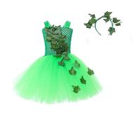 MaNMaNing Robe Tutu trèfle Saint Patrick pour Fille déguisement Carnaval fête Saint Patrick Danse Ballet Tulle Bouffant Robe Verte Costume Enfant fête Danse créative Loisir
