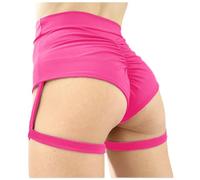 MaNMaNing Short de Yoga Sexy Taille Haute avec Effet Push Up pour Entraînement Fitness et Gym en Tissu Élastique et Confortable pour Une Tenue Audacieuse