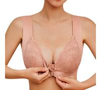 MaNMaNing Soutien Gorge Femme sans Armatures Fermeture Avant, Grande Taille Et sans Coutures, Design pour Grand Buste Et Confort, Soutien Gorge Ajusté pour Quotidien