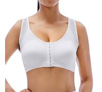 MaNMaNing Soutien Gorge sans Armature Femme Grande Taille avec Fermeture Avant Bonnet Complet Confortable Push-Up Fin Respirant avec Coques Brassiere Grande Taille Confortable