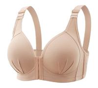 MaNMaNing Soutien Gorge sans Armature Femme Grande Taille Boutonnage Devant Coque Fine Push Up Anti-Affaissement Réducteur Maman Confortable Respirant Bretelles Réglables